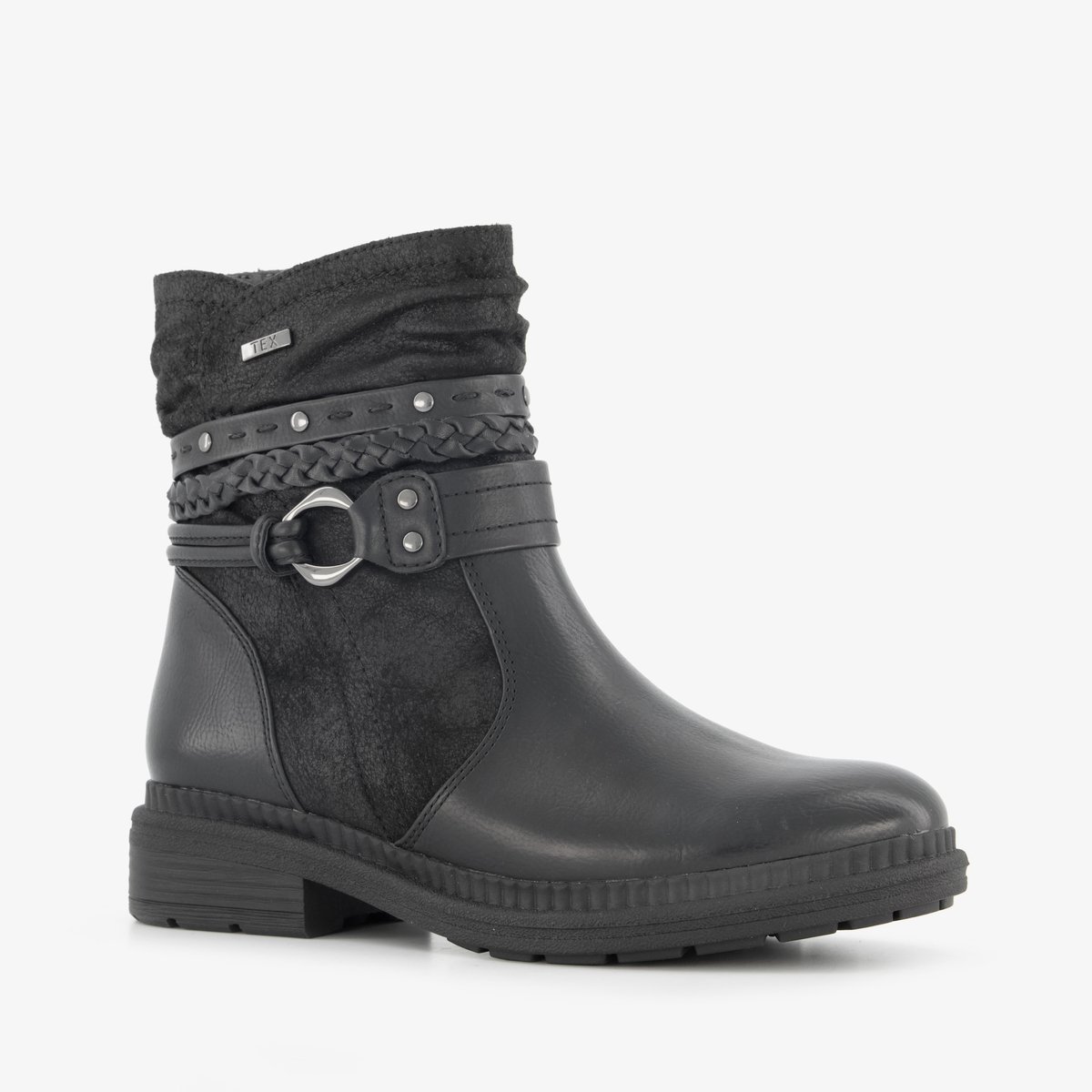 Jana dames boots met H leest zwart - Maat 39