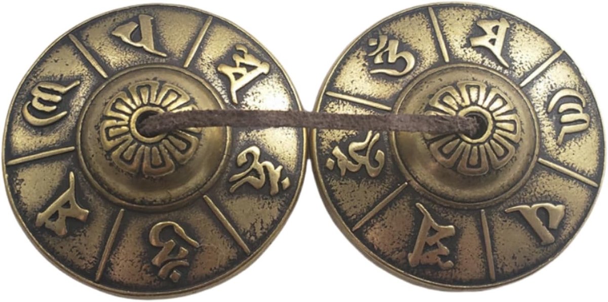Tingsha Cymbal Bells voor Meditatie, Tibetaanse Brass Fingercymbals, Ideaal voor Spirituele Praktijken en Ontspanning
