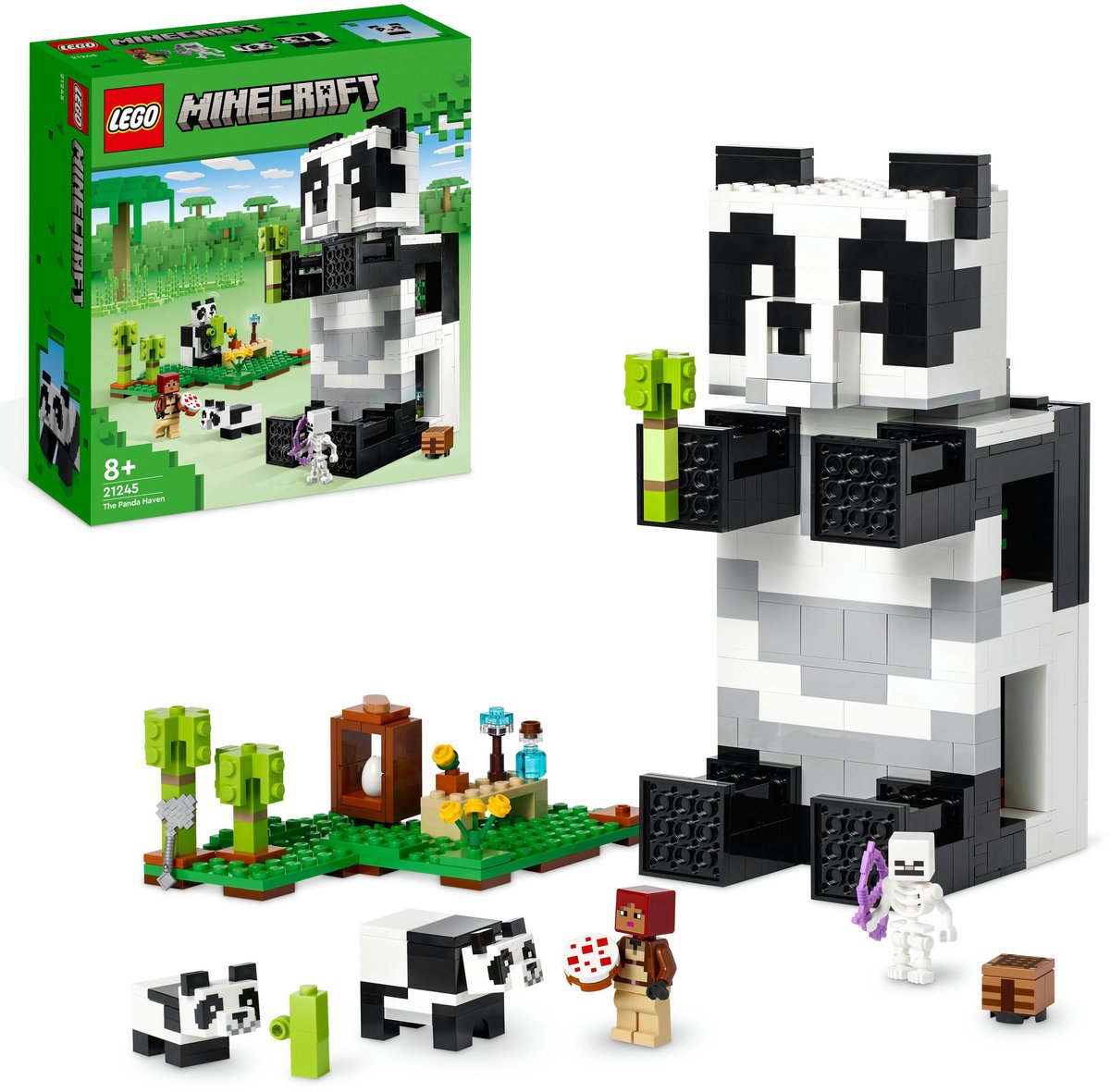 Bol.com LEGO Minecraft Het Panda Huis Speelgoed voor Kinderen met Dieren Figuren 21245 aanbieding
