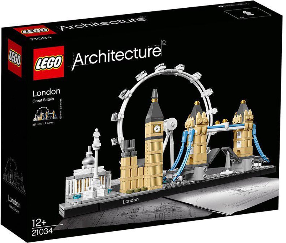 LEGO 21034 Architecture Londen Skyline Set, London Eye, Big Ben, Tower Bridge Model, Kantoor- of Huisdecoratie, Cadeau-Idee — afbeelding 2