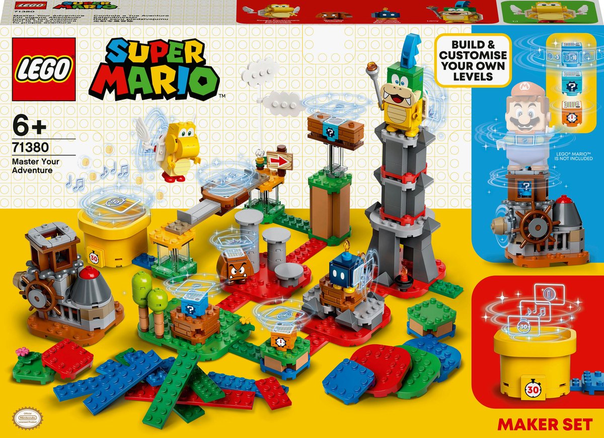 Bol.com LEGO® Super MarioTM Makersset: Beheers je avonturen 71380 bouwset, verzamelspeelgoed voor creatieve kinderen; combineer ... aanbieding