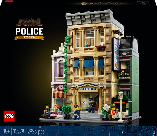 LEGO® Politiebureau 10278 modelbouwset; een meeslepend project, creatief cadeau en verzamelobject voor echte detectives en LEGO bouwers (2923 onderdelen)