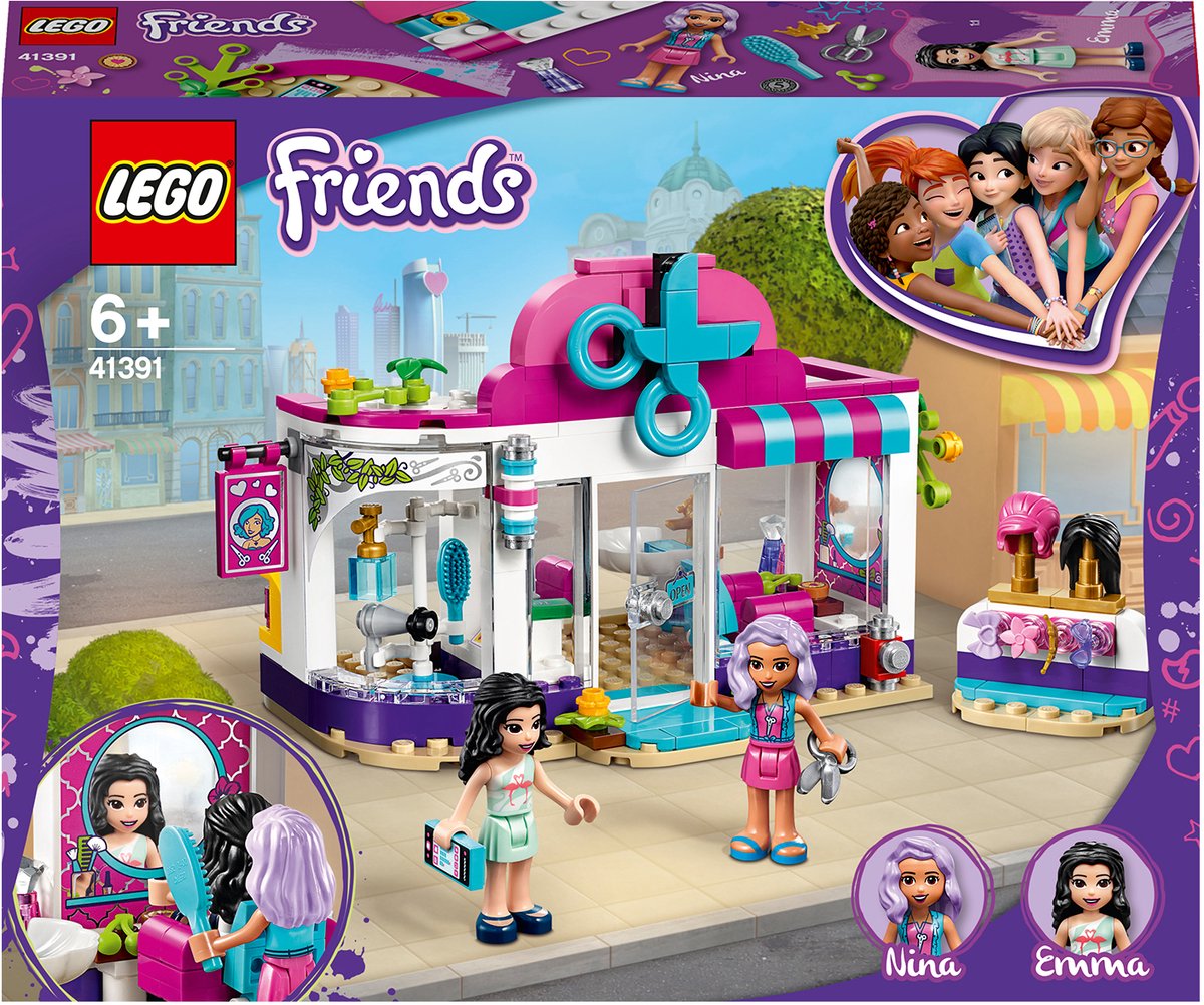Bol.com LEGO 41391 Friends Heartlake City Kapsalon Set met Kapper Emma, Constructie Speelgoed met haaraccesoires voor Kinderen v... aanbieding