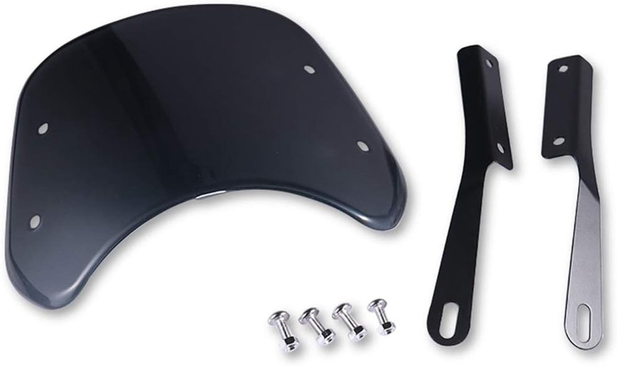 Motorfiets Windbescherming, Winddeflector voor 5-7 Inch Koplamp, Verhoogt Comfort en Veiligheid tijdens Ritten