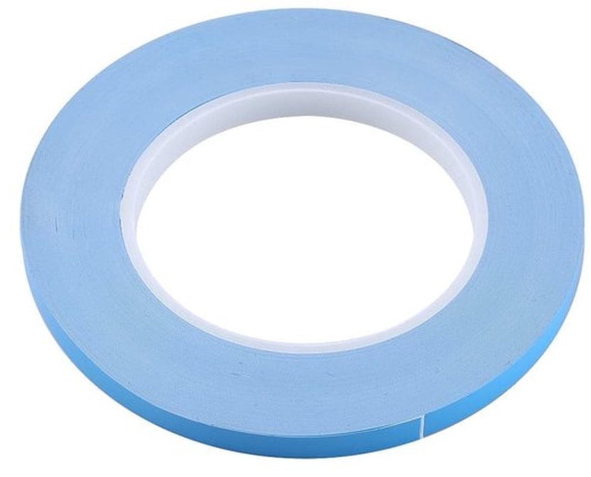 - Thermische plakband - Dubbelzijdige tape - Hoge thermische geleidbaarheid - Blauw - Geschikt voor LED-licht - 1-rol 25m