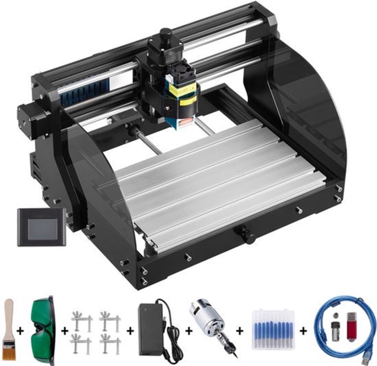 CNC Graveermachine VG-S3018 Pro MAX - 10000 RPM Spindle - 300x180x45 mm Werkgebied - Aluminium Profiel - Voor PCB En Hout