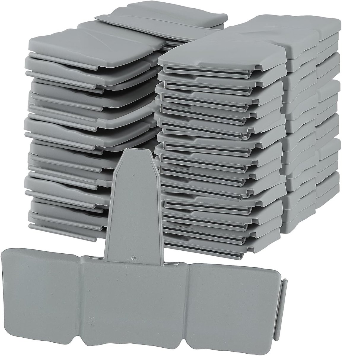 Set van 30 Stuks Grijze Klinker Effect Tuinrand, Ideaal voor Bloembedden, Terrassen en Opritten