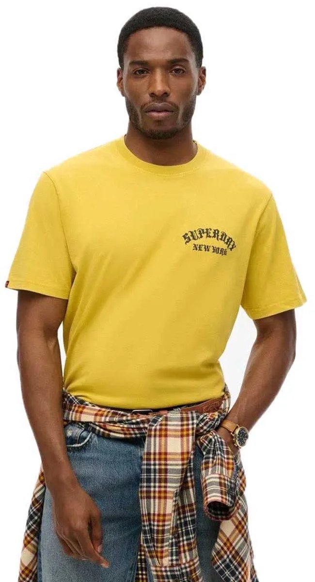 Superdry Wijdvallend Tattoo Neo Trad T-shirt Heren T-shirts Geel