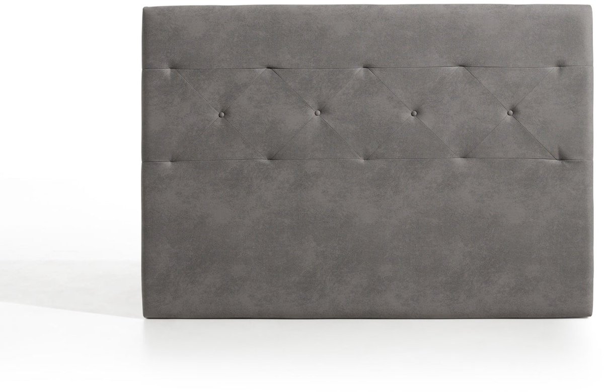 Zafiro hoofdbord voor bed van 160 van grijze stof 165x115x8. Matris