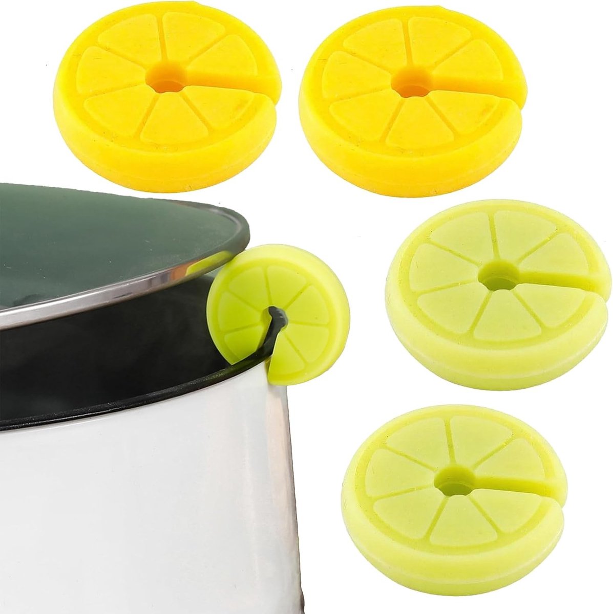 4-delige silicone pan deksel lifter set, keuken gadgets voor het voorkomen van overkoken, handig en duurzaam keukengerei