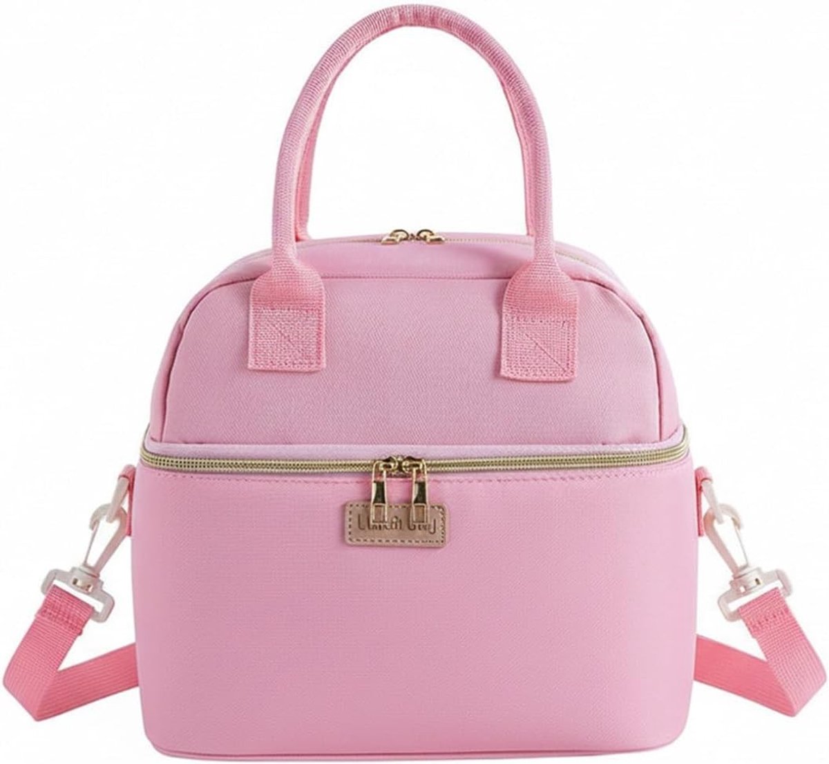 Isolerende Koeltas van 10L voor Vrouwen en Mannen - Dubbele Lunchtas, Thermische Tas, Vouwbare Koeltas voor Werk, Reizen, School, Strand en Kamperen