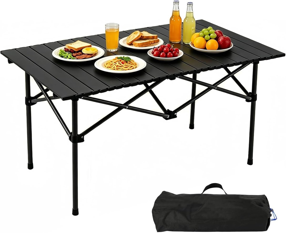 Opvouwbare Campingtafel 96 x 54 x 55.5 cm - Lichtgewicht Tafel met Draagtas voor Buiten, Picknick en Tuinactiviteiten