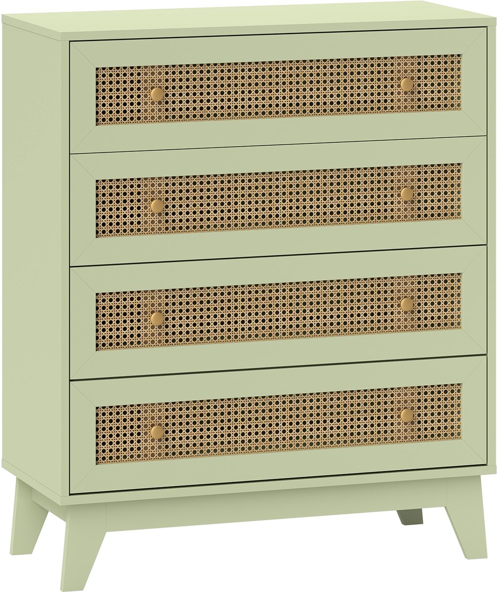 HOMCOM Ladekast - Spaanplaat - 80x35x95cm - Groen