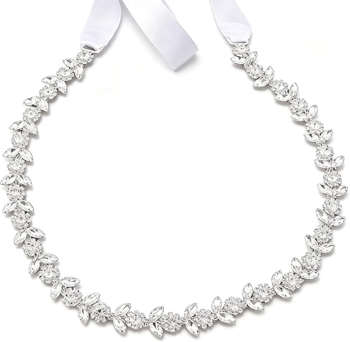 Elegante Bruidsriem met Kristallen en Strass voor Bruidsmeisjes, Feestjurken en Speciale Gelegenheden