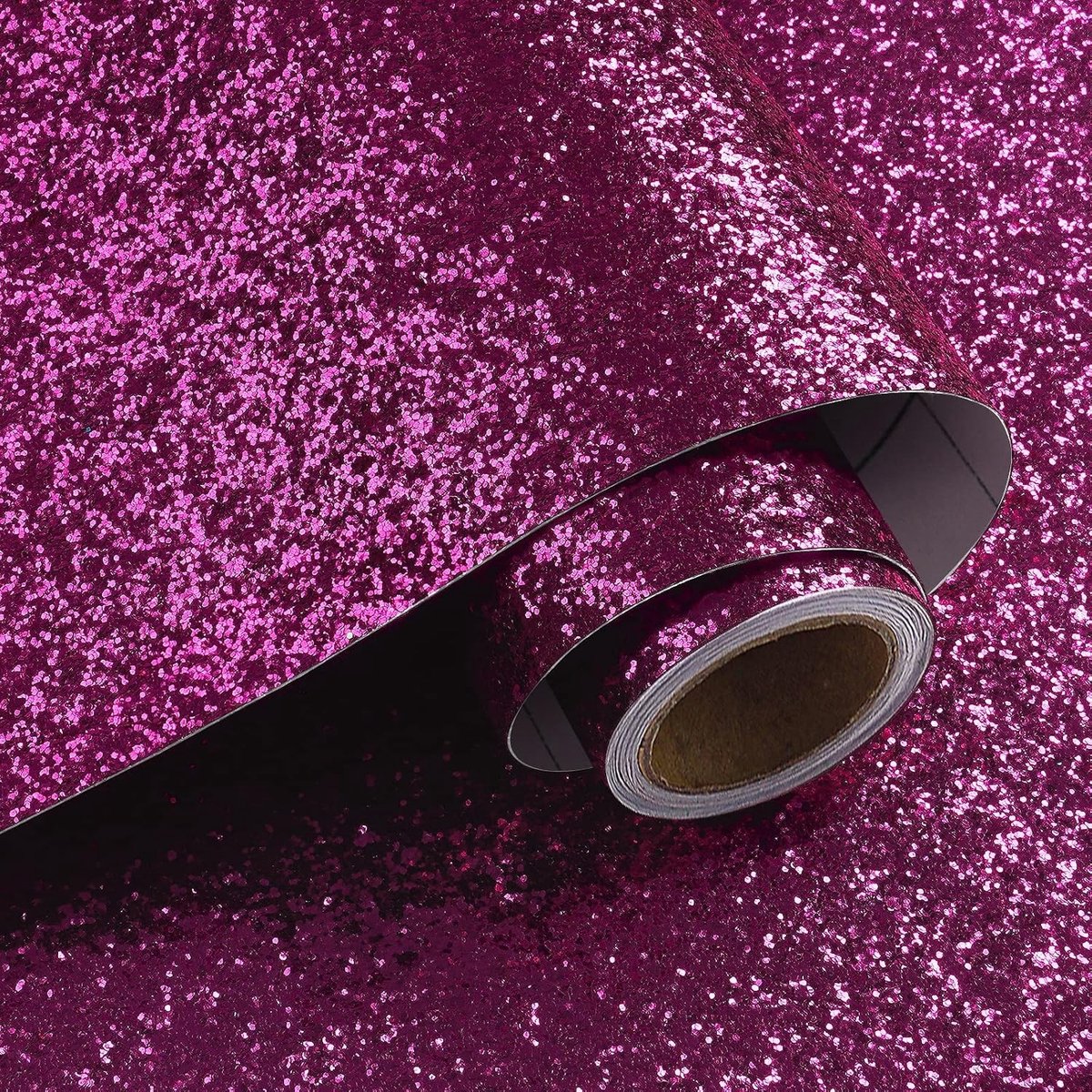 Roze Rode Sequins Glitter Behang Zelfklevend Chunky Glitter 40cmx200cm Voor Woonkamer Feestdecoratie en Cadeauverpakking
