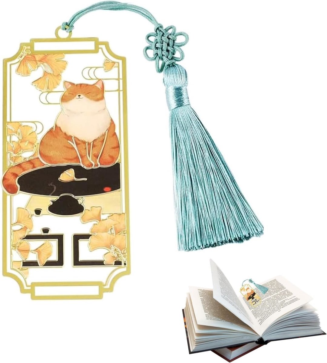 Schattige metalen boekenlegger als cadeau voor vrouwen, leerkrachten en studenten - Perfect voor boekenliefhebbers en leesclubs