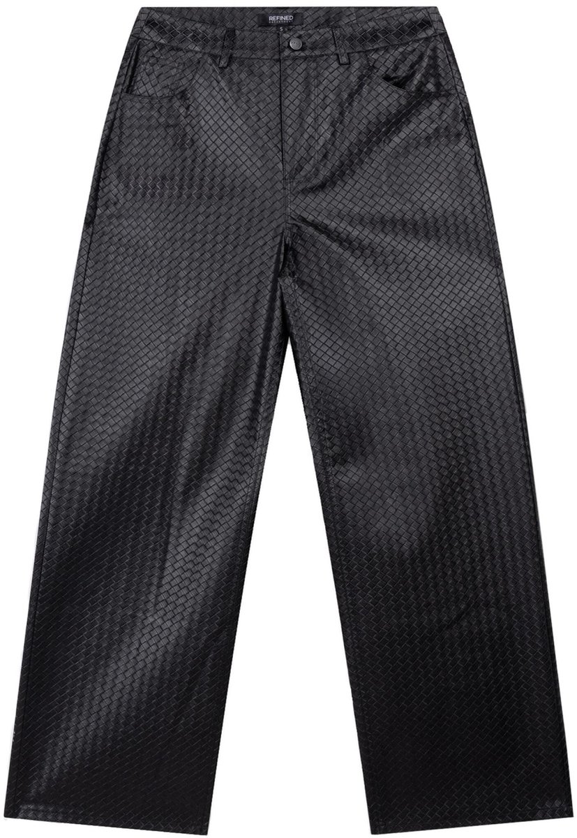 Refined Department Broek Payton Woven Wide Leg Jeans R2609176105 999 Black Dames Maat - S