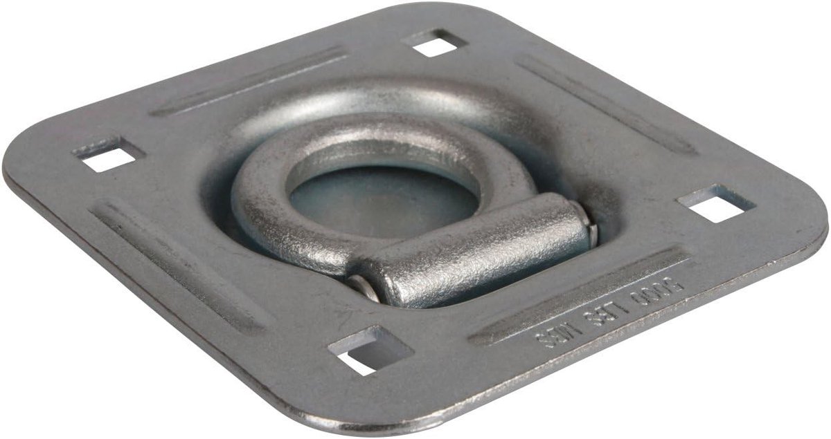 Kettingsling - Verzinkt Stalen Sjorring - 114 x 124 mm - Met Terugtrekveer - Voor Zware Lasten