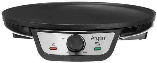 Pannenkoekenmaker Argon Zwart 1200 W — afbeelding 2