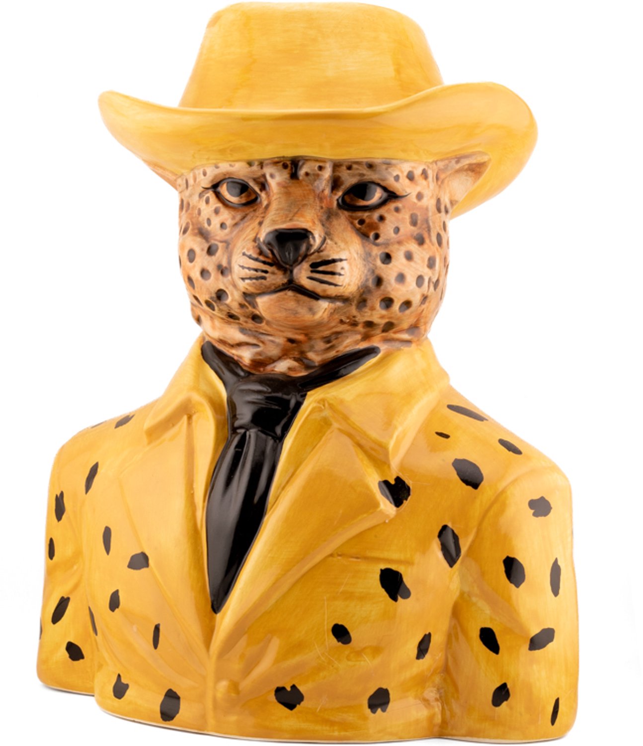 homebound by ky Aardewerk vaas Leopard fedora geel