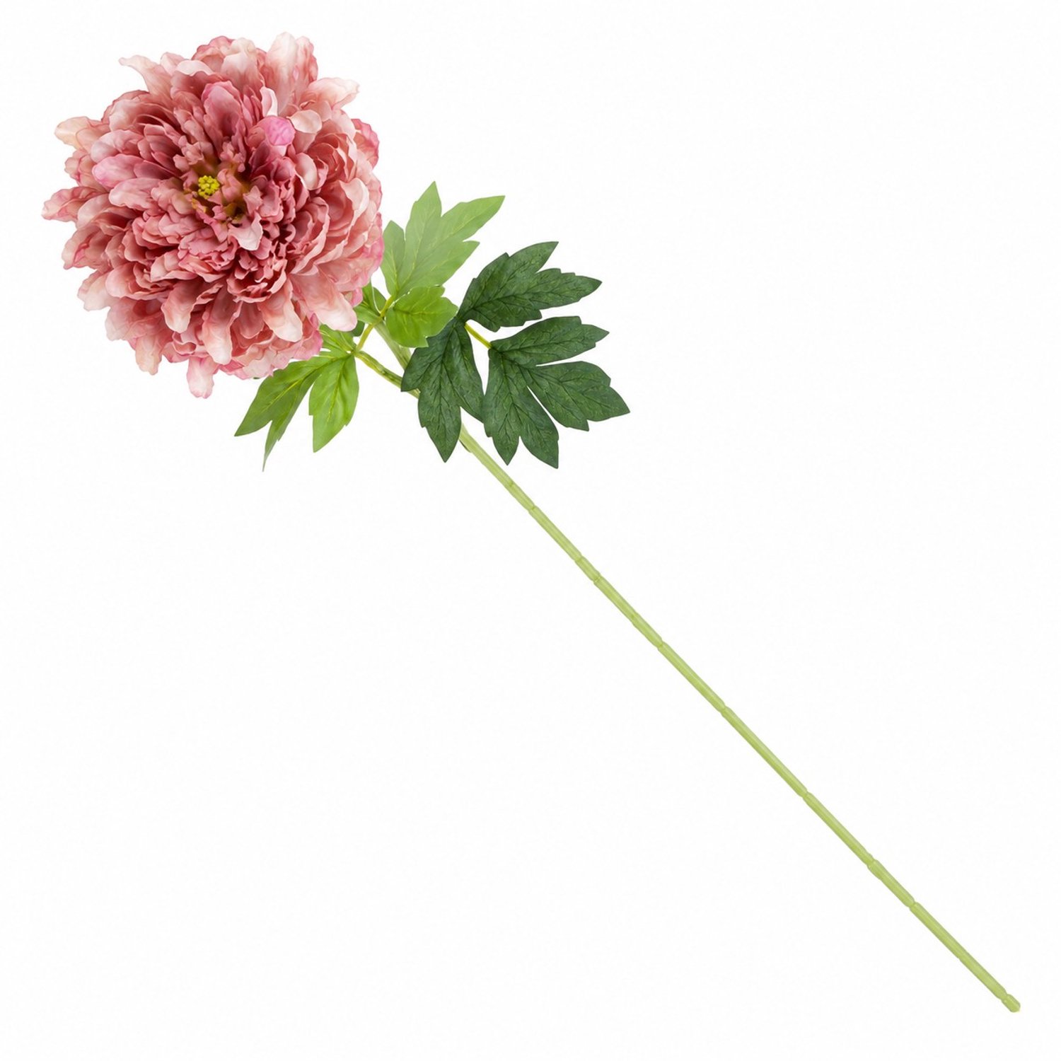 Kunstbloem gedroogde chrysant 64cm roze