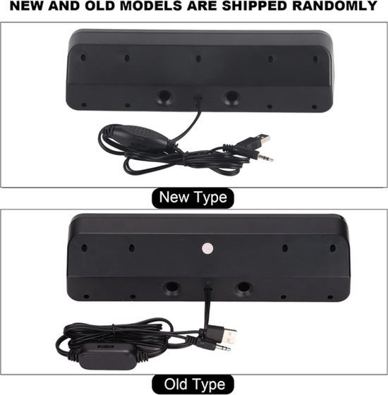 Bedrade luidspreker - Desktop soundbar - Muziek luisteren - 360 graden surround sound - Compact formaat - Zwart — afbeelding 2