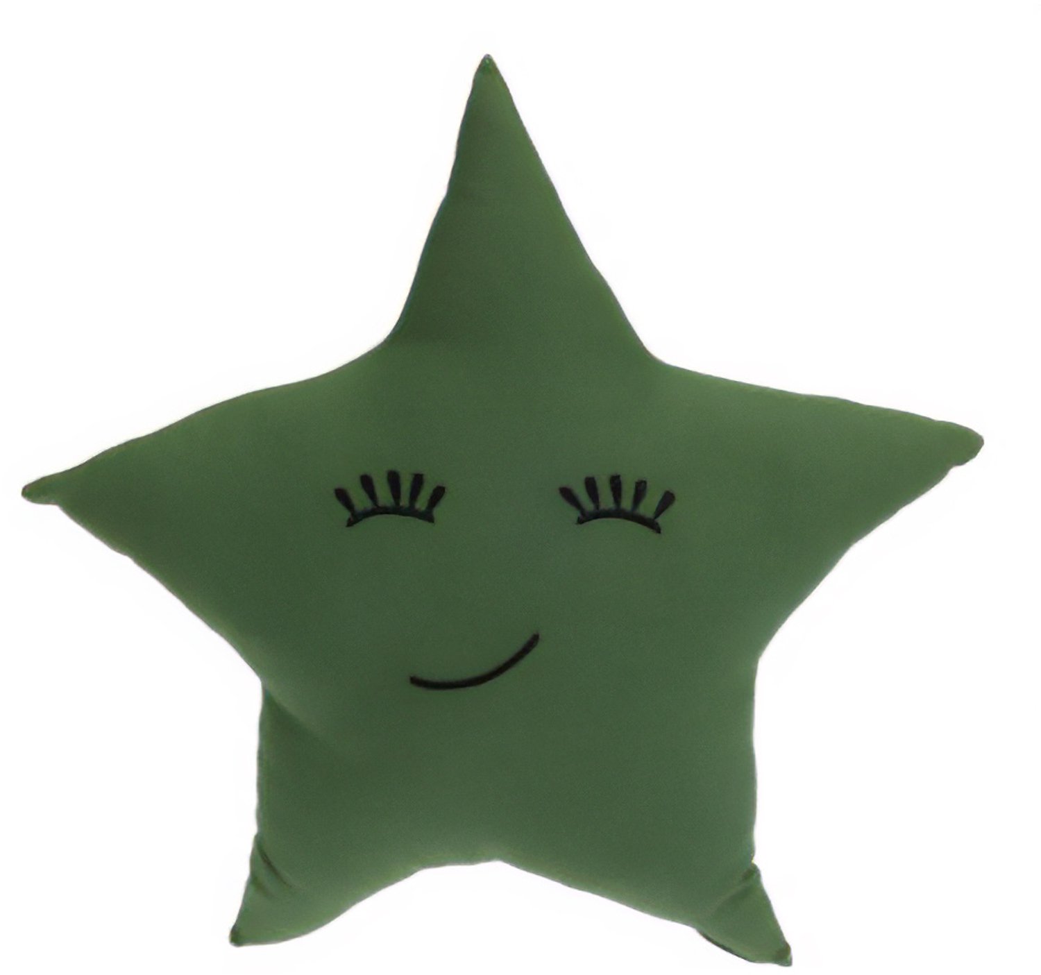Home & Styling Collection Home Styling Collection - Sierkussen - Decoratieve kussen in de vorm van een ster, 40 x 40 cm Groen