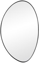 Atmooz - Wandspiegel Stone Medium - Ovaal / Rond - Industrieel - Zwart - Metaal - 65cm hoog en 40cm breed
