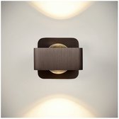 Atmooz - Wandlamp Myrom - Brushed Bronze - Up & Down Light - Geïntegreerde LED - 3000K Warm Licht - Moderne Verlichting