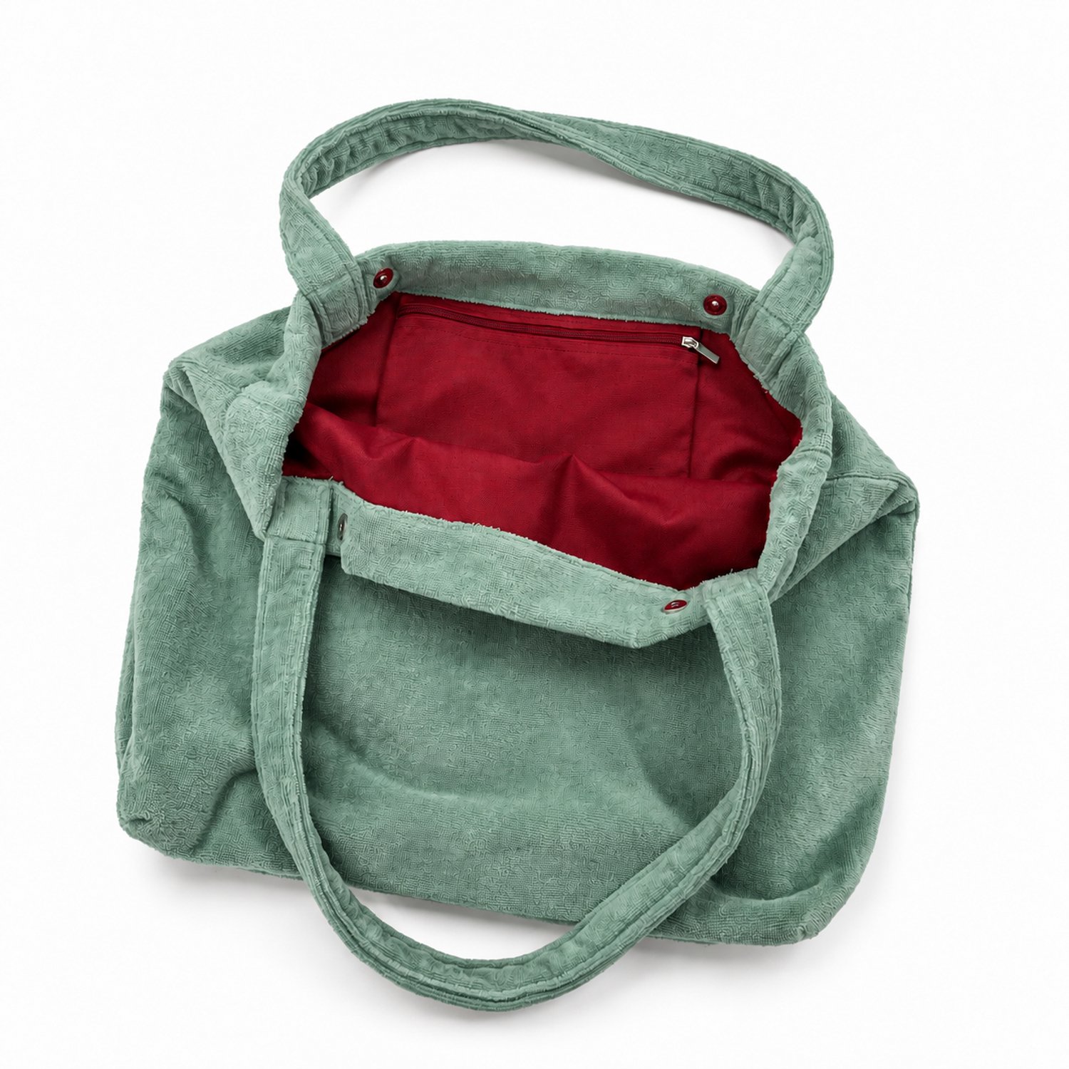 Funnies Luiertas - Velours - Stone Green - Mom Bag thumbnail 3