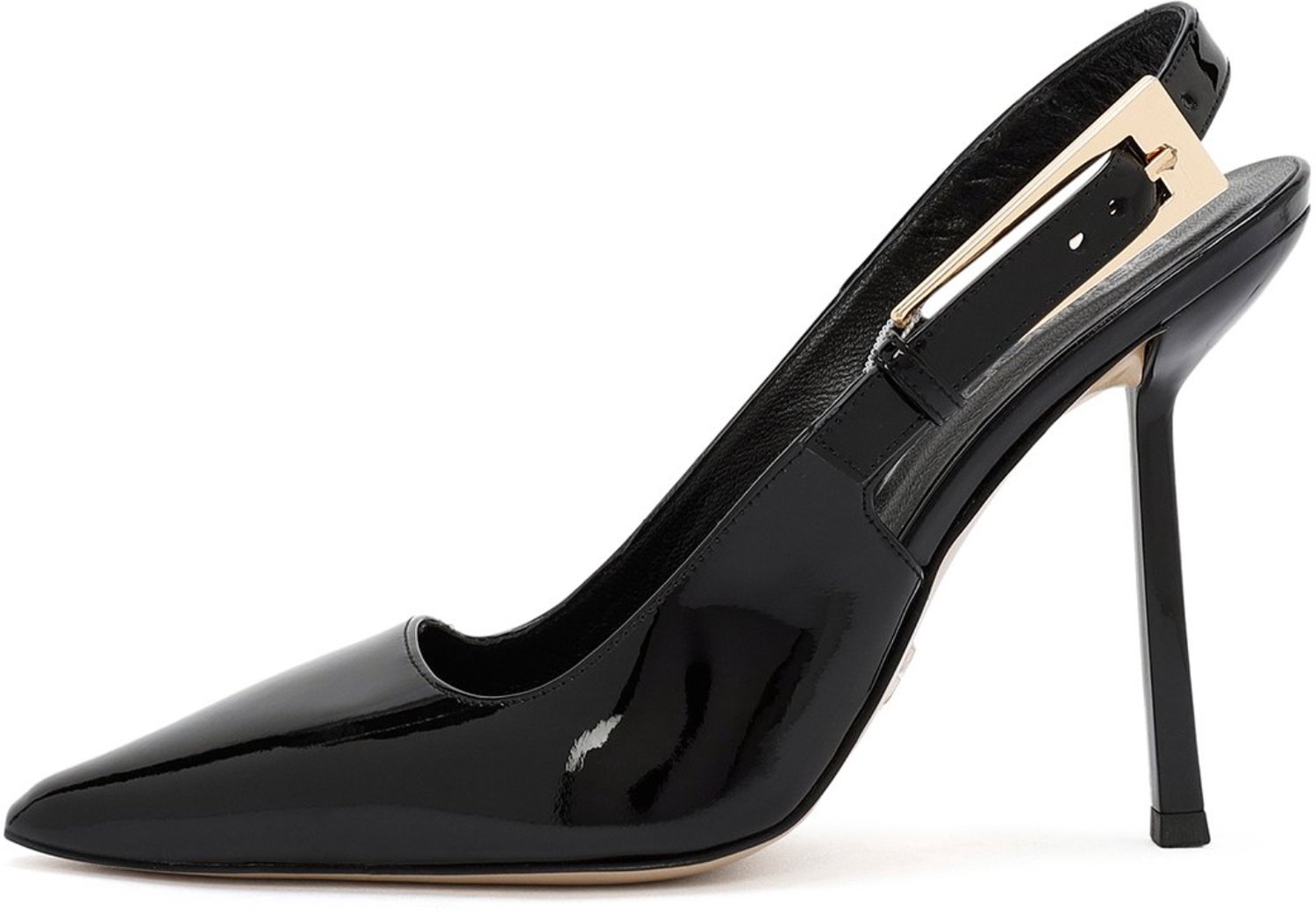 DERIMOD High Heeled Shoes Patent Leather High Heeled Shoes