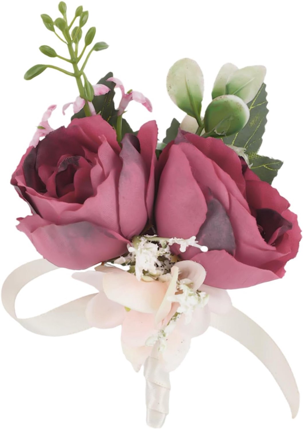 Bruidscorsage voor mannen - Kunstmatige rozenbloem - Bruidegom decoratie - Essentieel bruiloftaccessoire - ServiceTopper