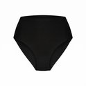 Zwarte high-waist slip met naadloze afwerking en comfortabele pasvorm.