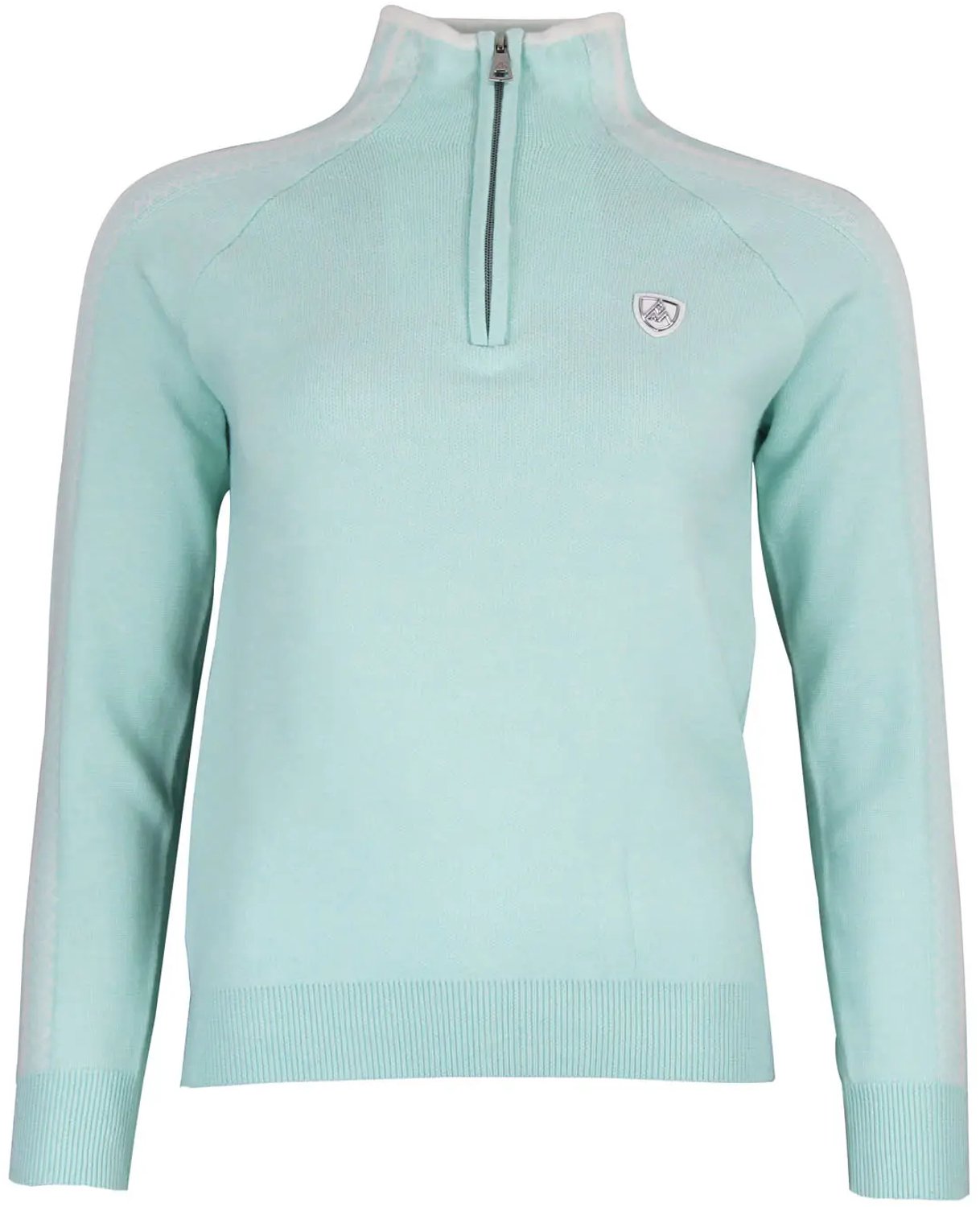 Dames col roulé 1/2 zip Peak Mountain Adomino Blauw