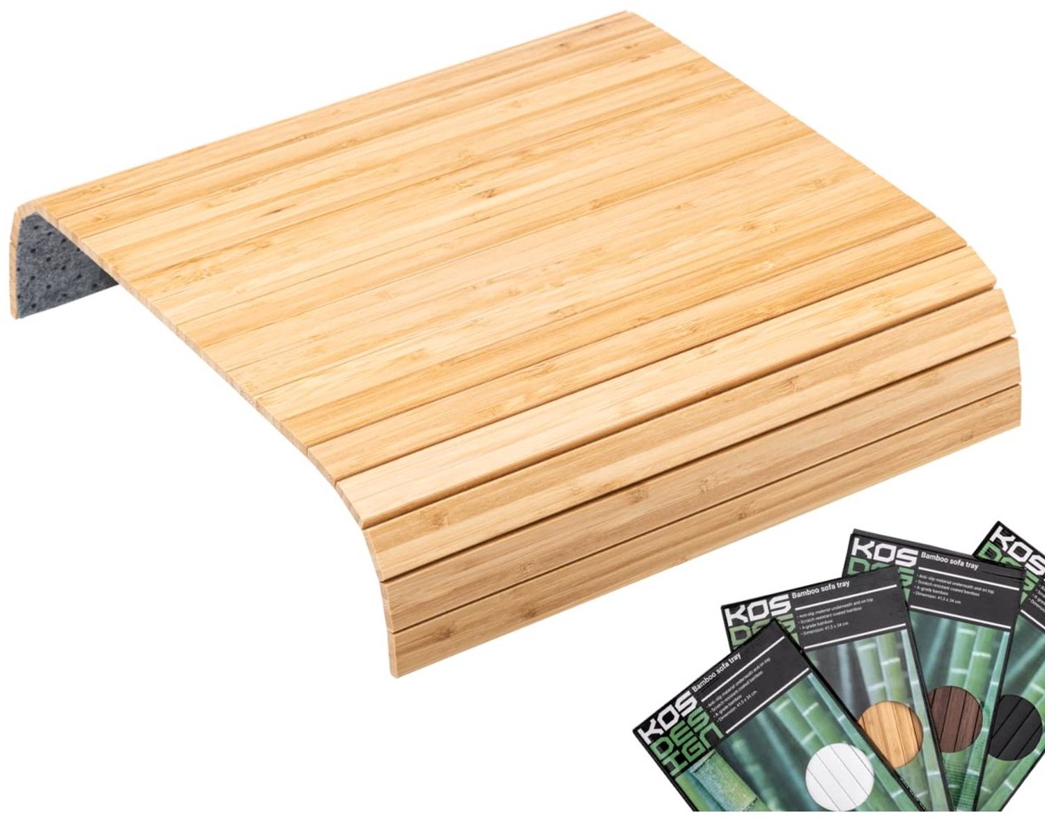 Duraxl Armleuningtafel - Bamboe - 41,5 x 34 cm - Naturel