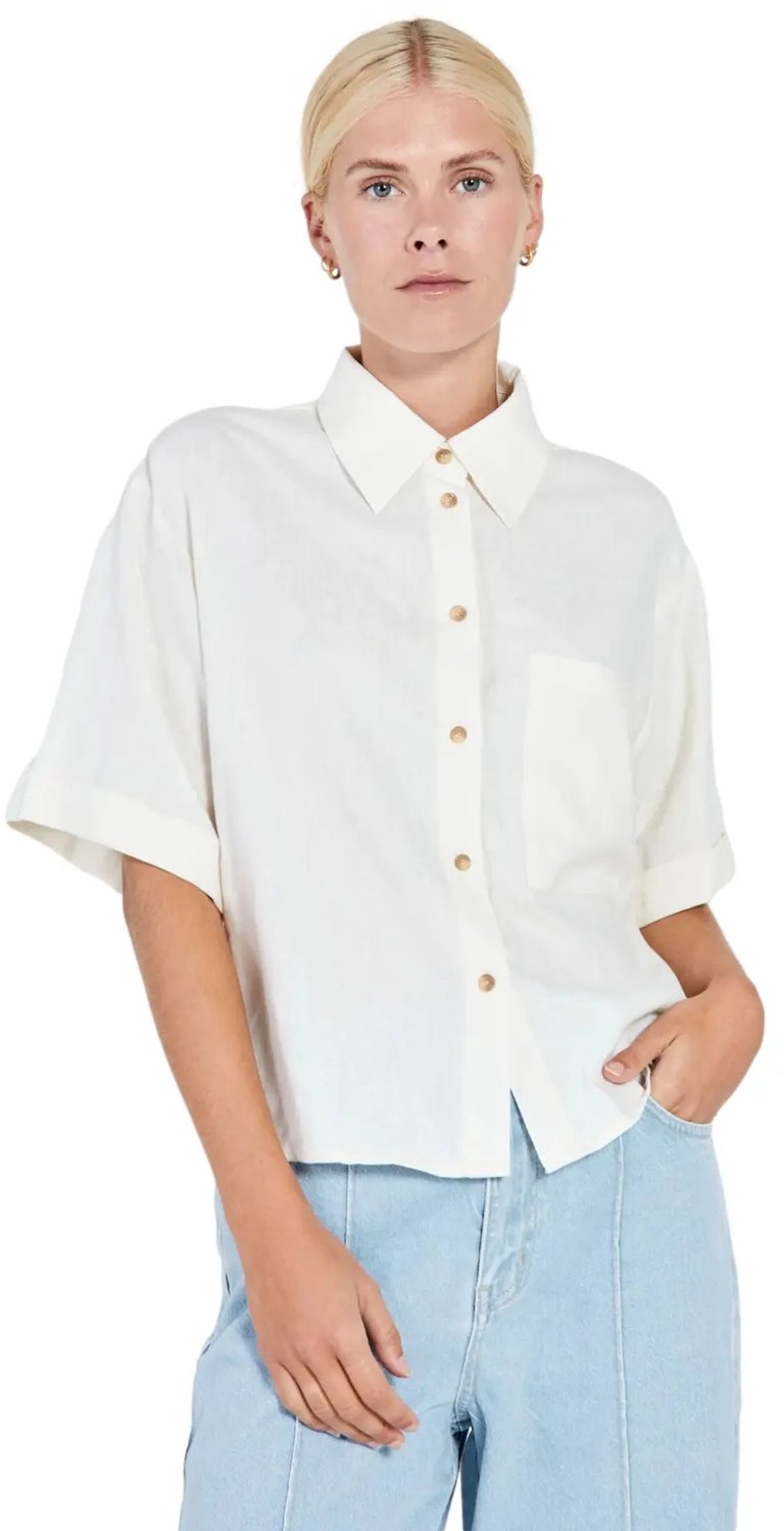 Vrouwenblouse Norr Esma Creme