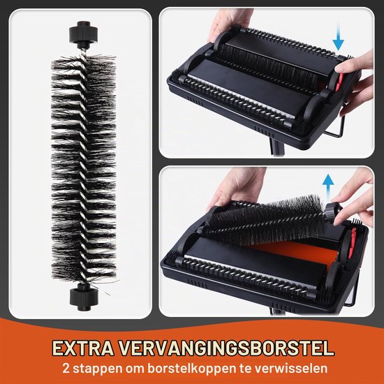Tapijtveger - Oranje - Handmatig — afbeelding 4