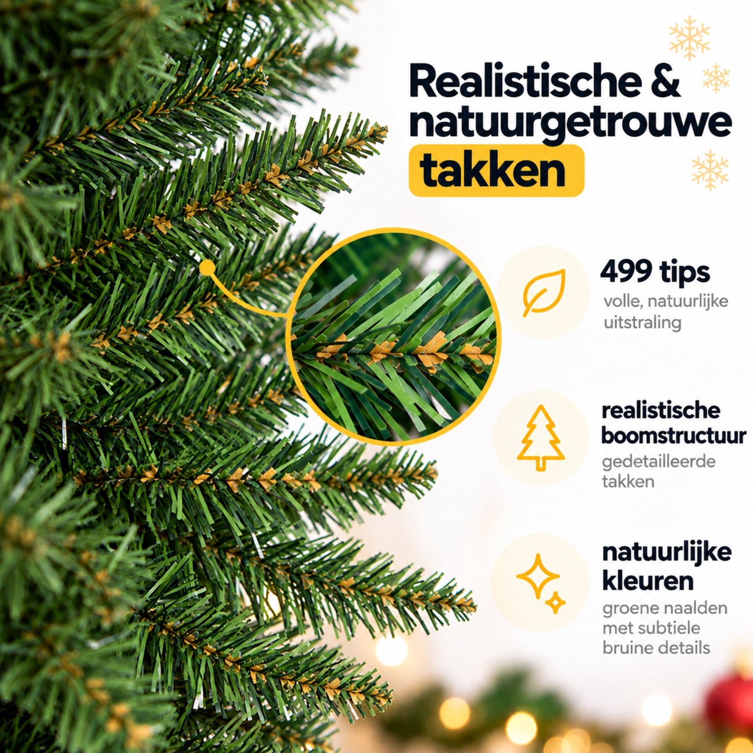 Kunstkerstboom - Smalle kerstboom - Pencil kerstboom - 210 cm – foto 7