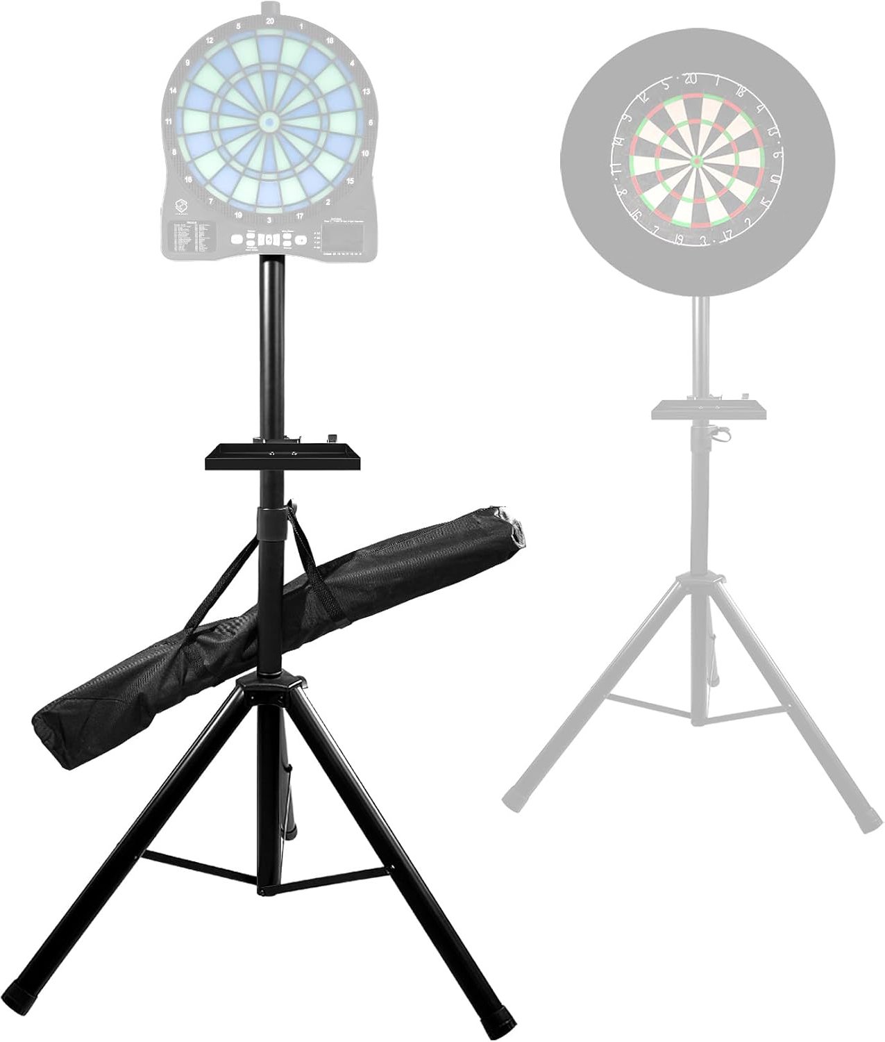 Dartstandaard 106-200 cm - zware kwaliteit - dartaccessoires - ideaal voor elektronisch dartbord - ServiceTopper