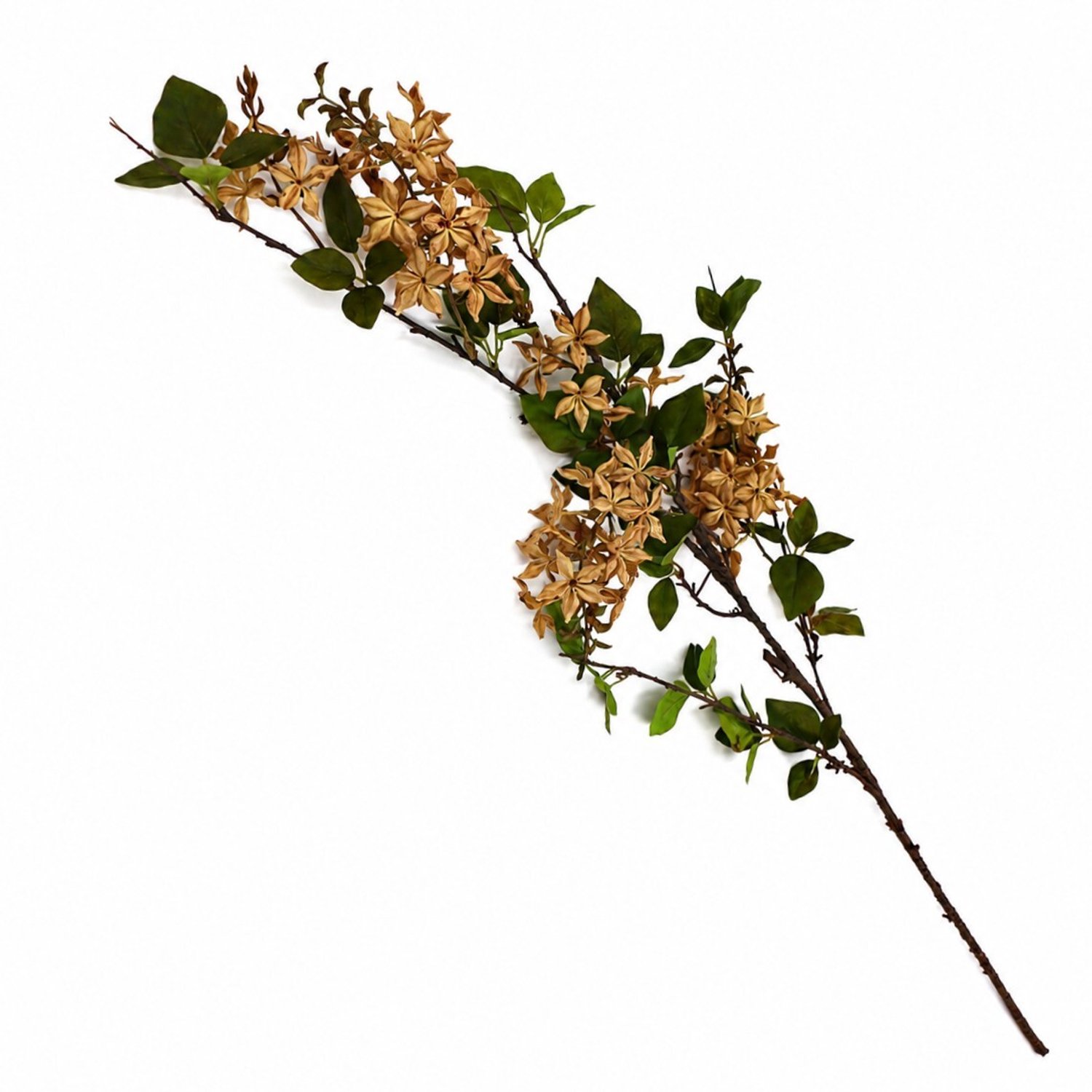 Kunstbloem Sering 127cm taupe