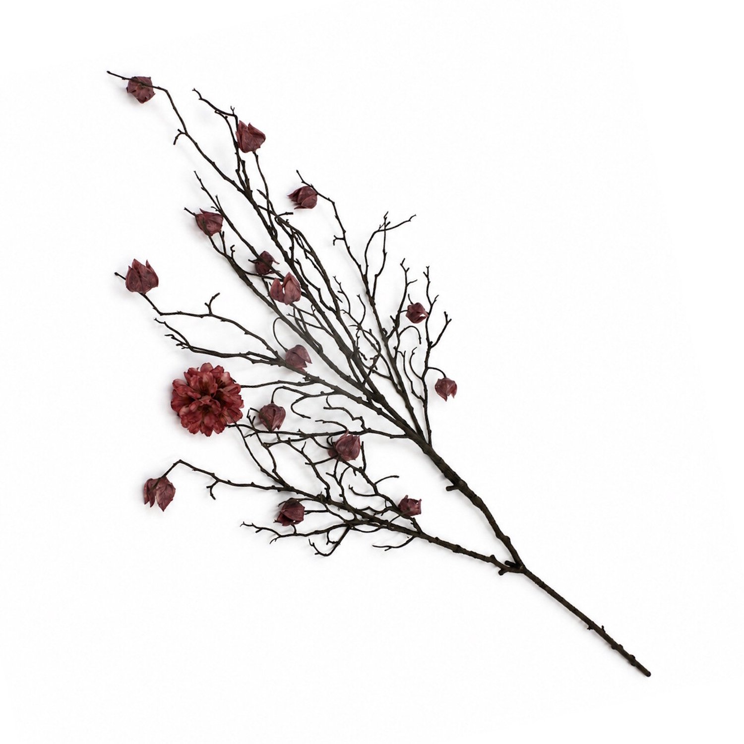 Kunsttak Hortensia 135cm roze
