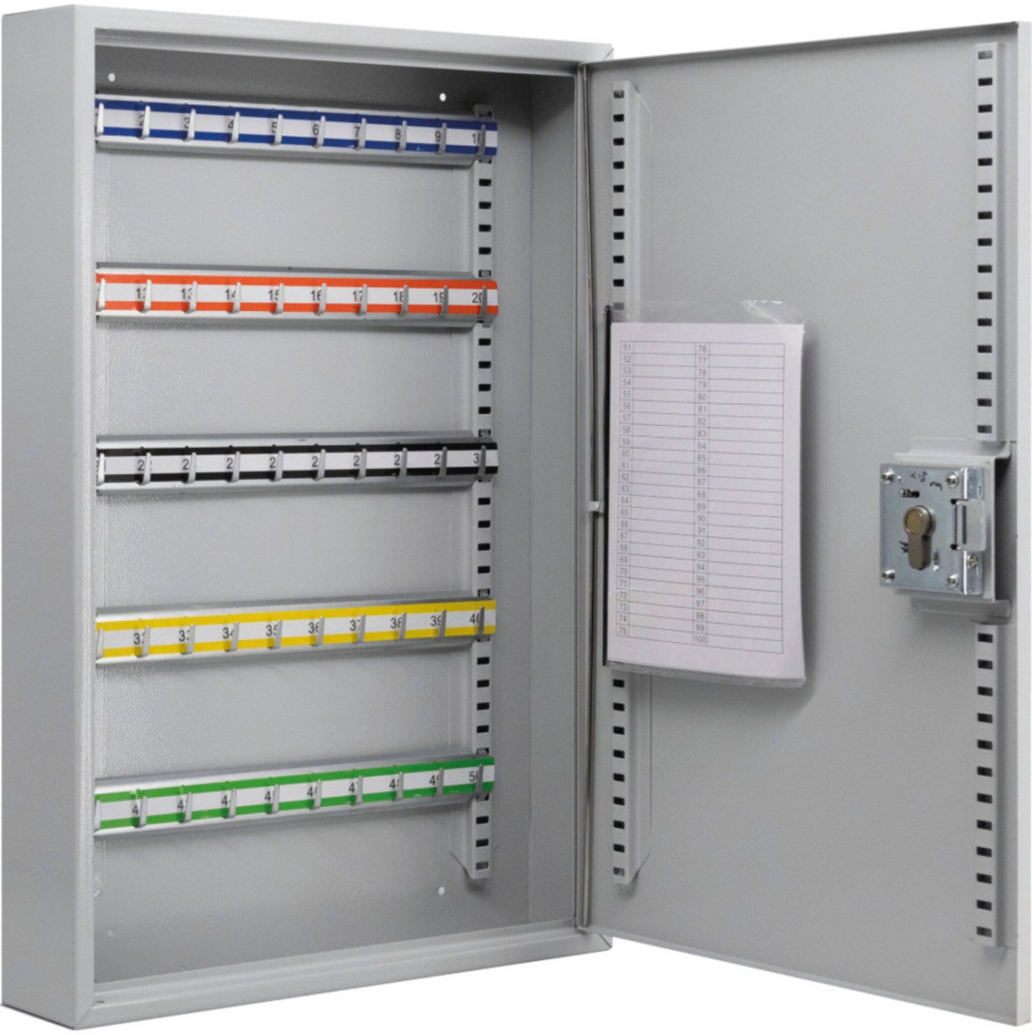 Burg-Wächter Sleutelkast serie 6850 met cilinderslot 380 x 500 x 80 mm 100 haken