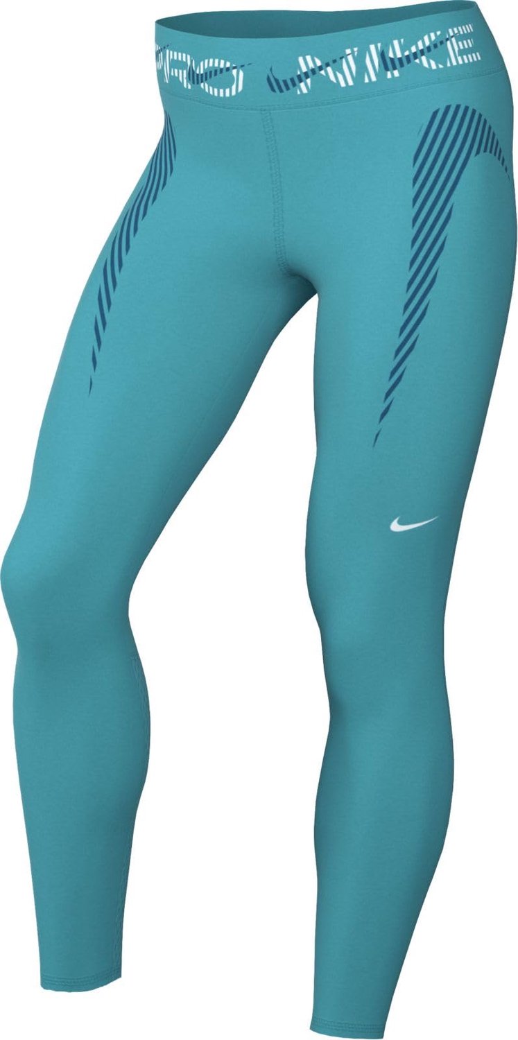 Nike Pro Legging Dames Mid-Rise 7/8 Groen