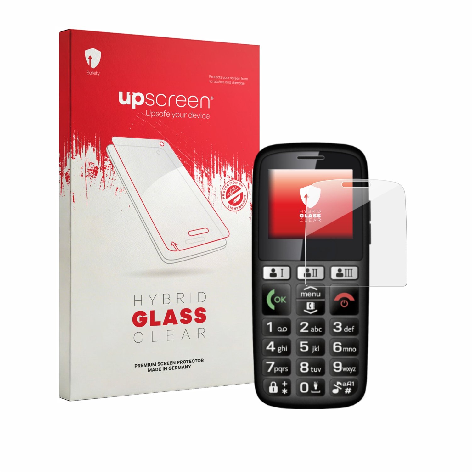 upscreen - Screenprotector voor Emporia emporiaHAPPY - Folie Beschermfolie Beschermglas transparant