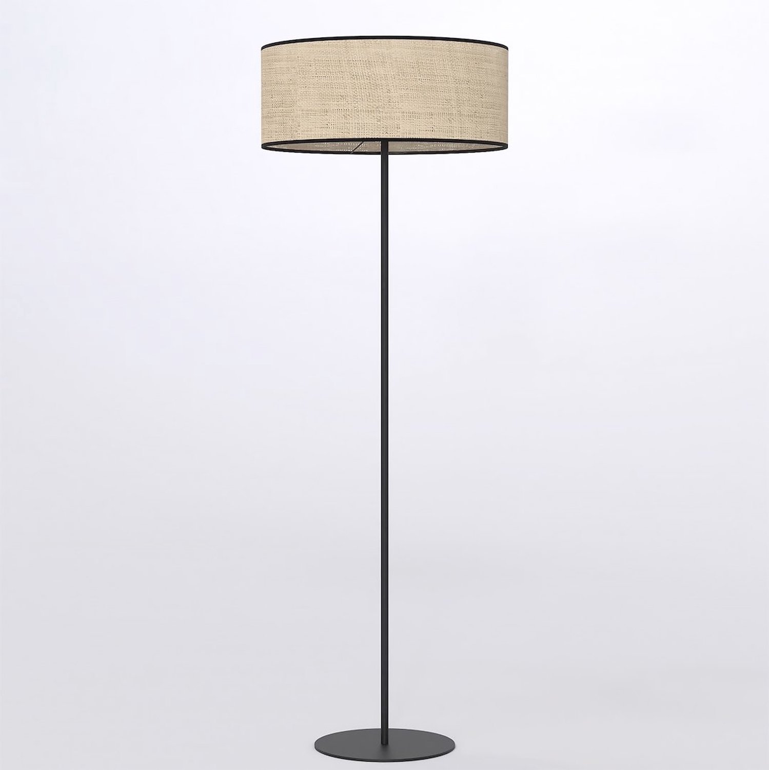 Emibig ECO LP1 BL RATTAN - Minimalistische vloerlamp voor een stijlvolle sfeer