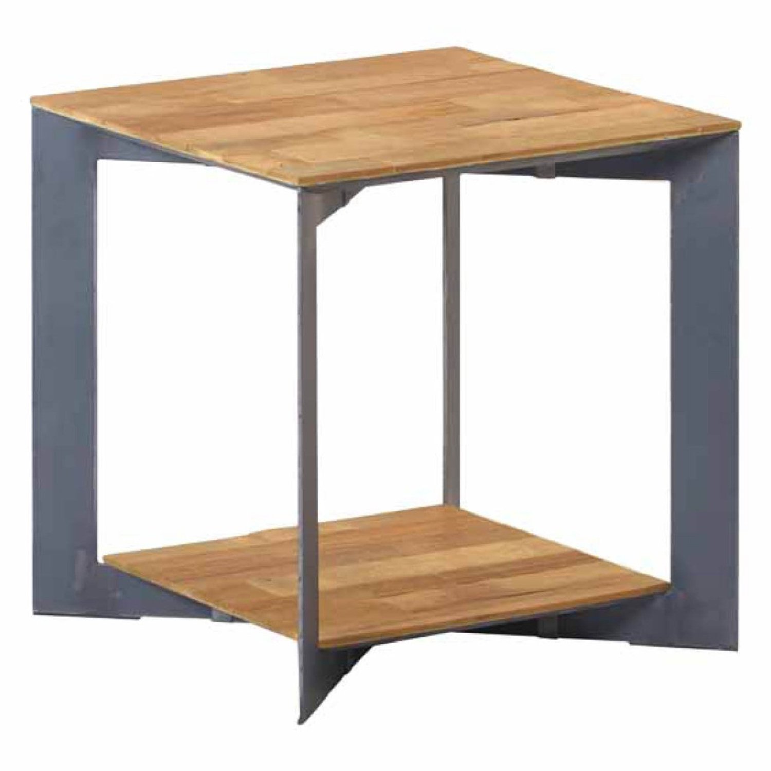 Tower Living Bijzettafel Pandora - Rond Bruin Hout - Ø50x50cm