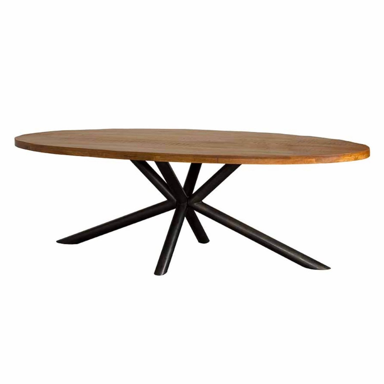 Tower Living Eettafel Selva - Ovaal Bruin Hout - 200x100x77cm