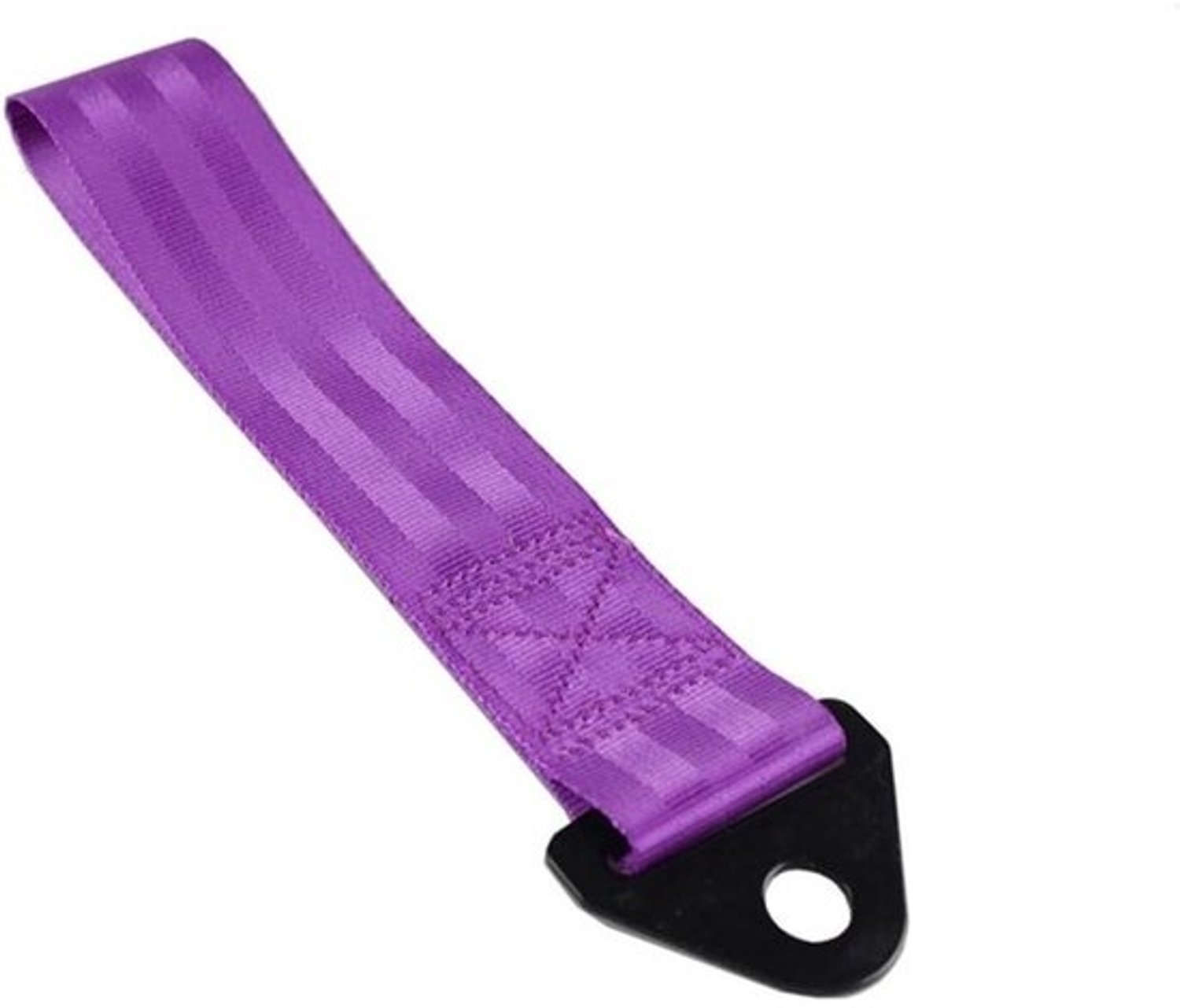 Sleepkabel voor auto - Sleepriem voor aanhanger - Voor voertuigen verplaatsen - Nylon met hoge sterkte - 28cm lengte - Paars