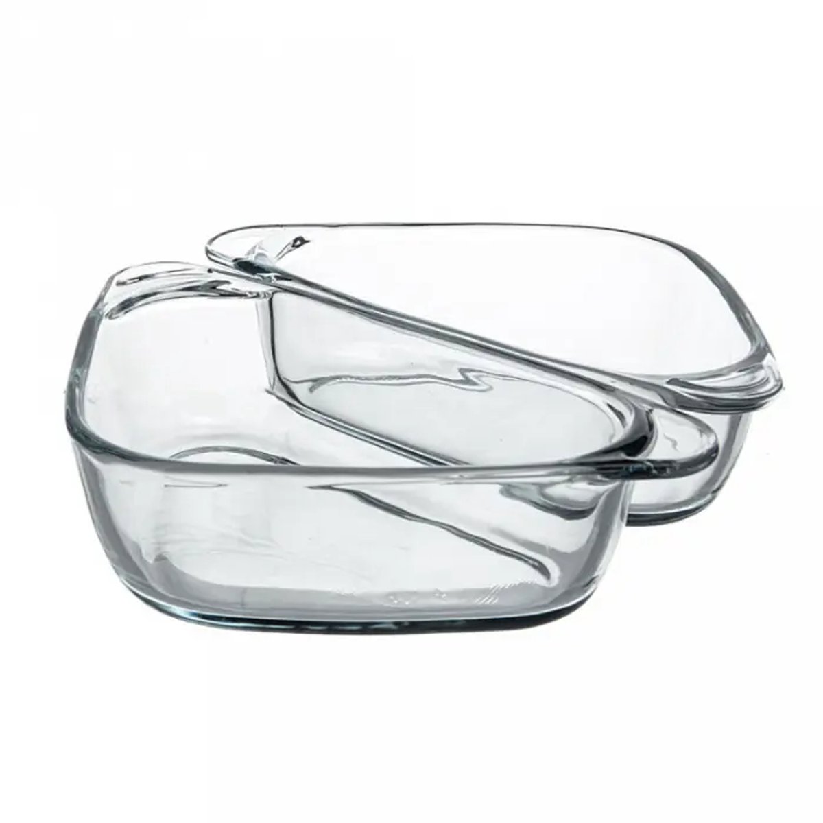 Paşabahçe Borcam Ovenschaal - 2-delig - Glas - driehoekig