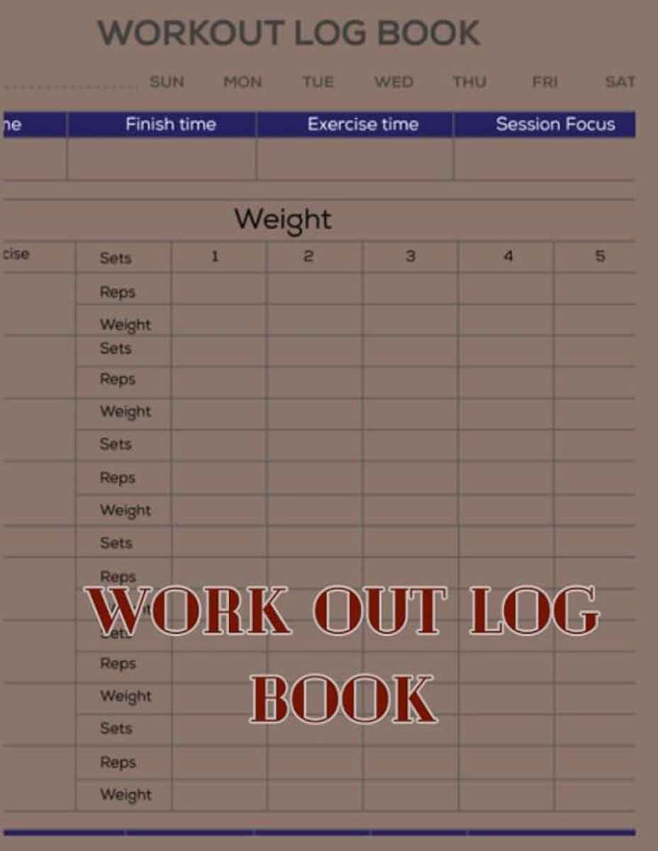 Work Out Log Book
